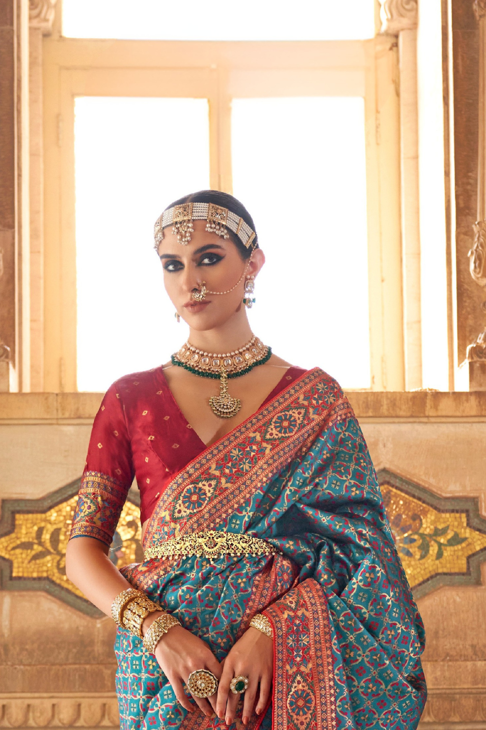 Traditional Banarasi Silk Saree with Rich Weave and Royal Appeal