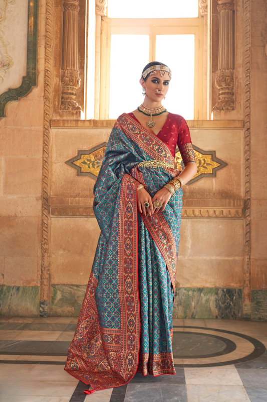 Traditional Banarasi Silk Saree with Rich Weave and Royal Appeal