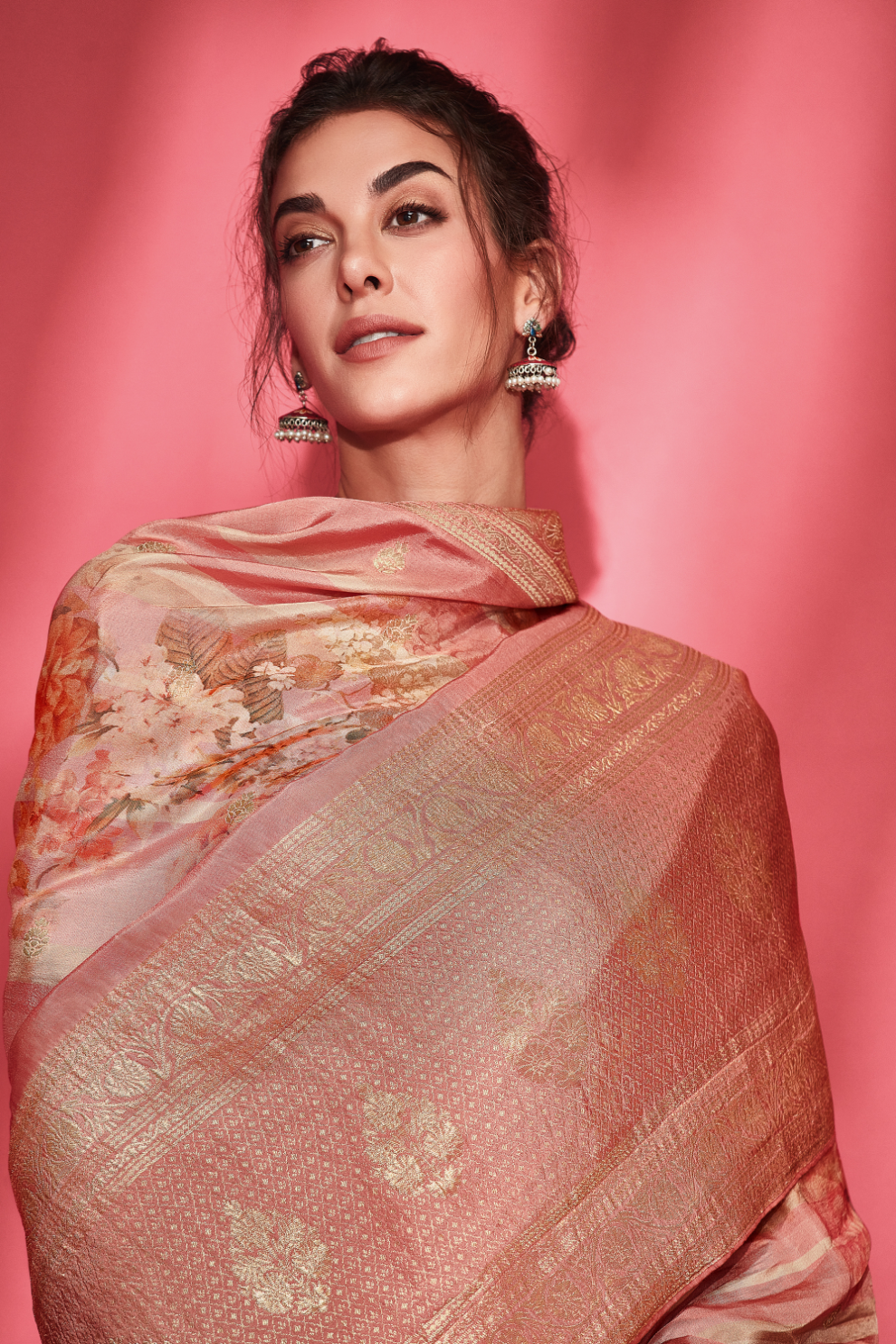 Trendy Digitally Printed Viscose Silk Saree with Designer Blouse