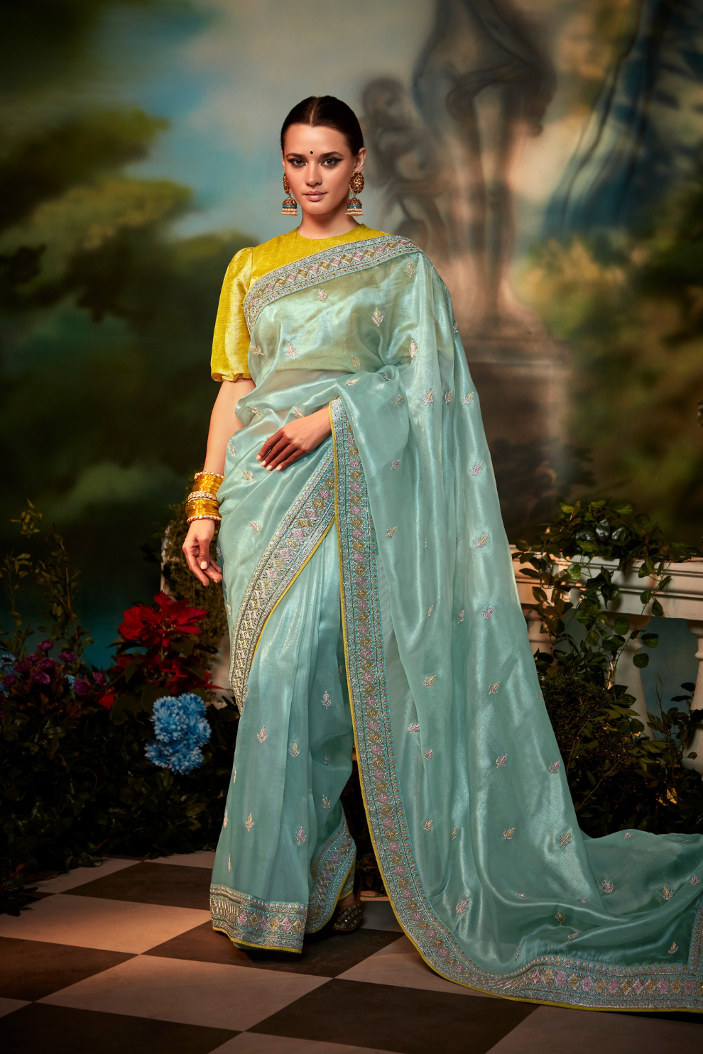 Designer Heavy Fancy Saree with Luxe Detailing