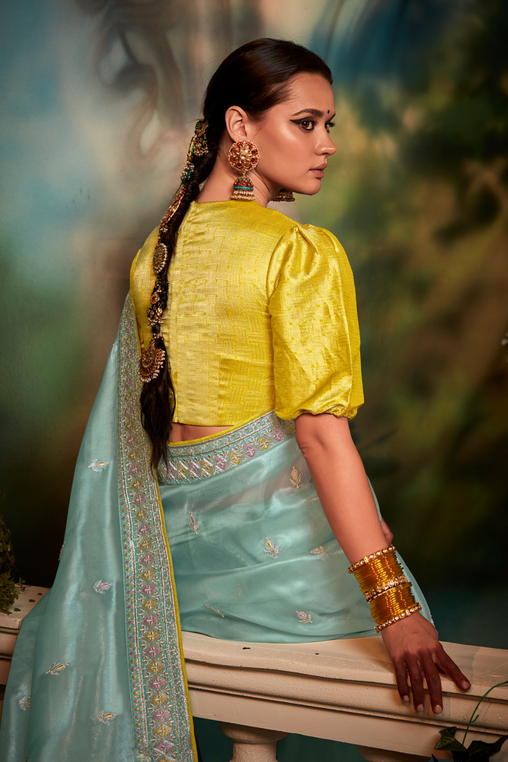 Designer Heavy Fancy Saree with Luxe Detailing