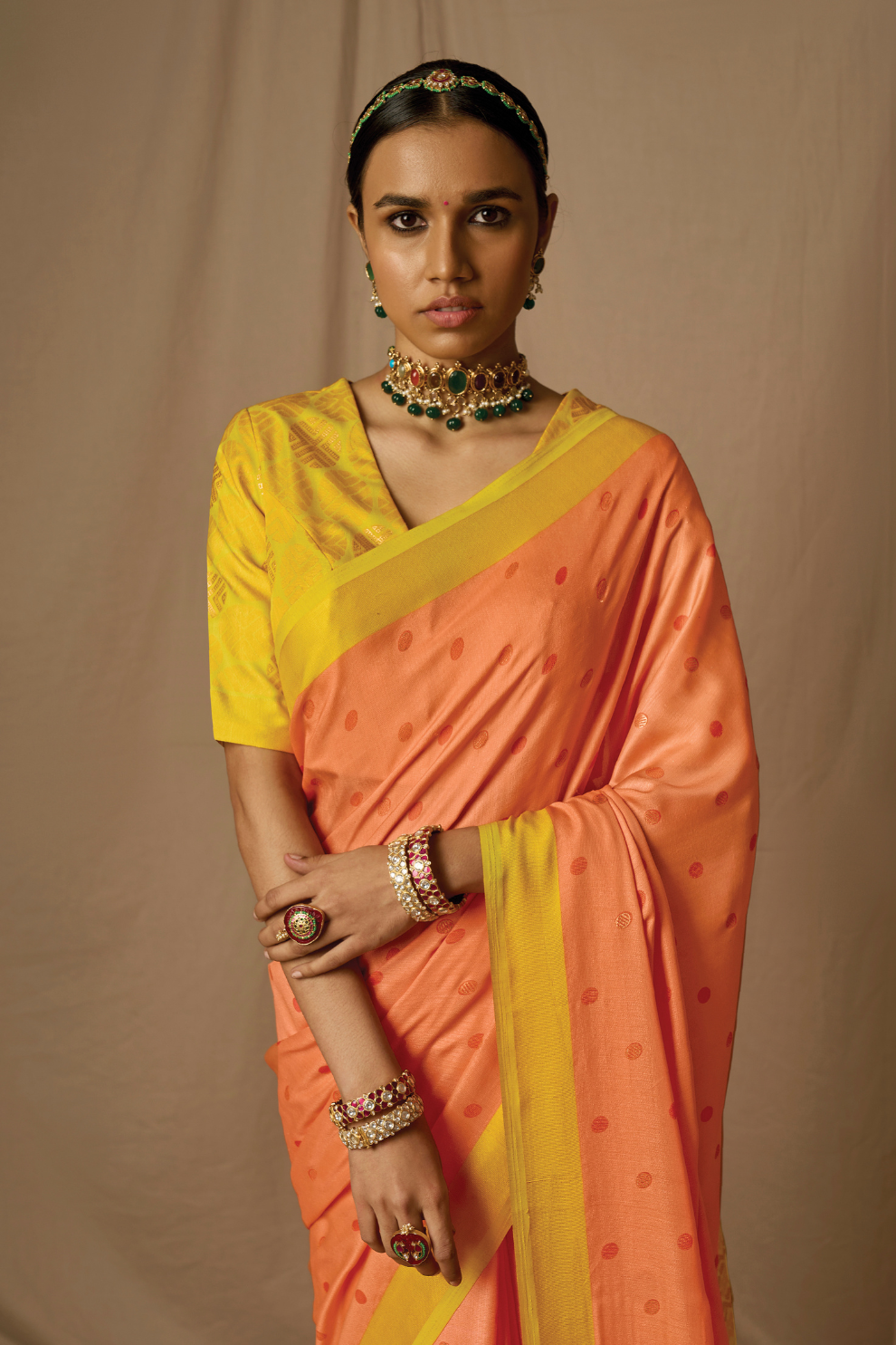 Soft Brasso Floral Printed Saree with Graceful Drape and Lightweight