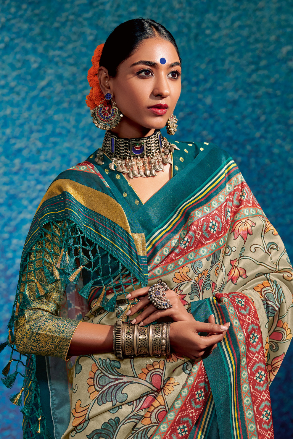 Kalam x Patola Dola Silk Saree with Traditional Charm