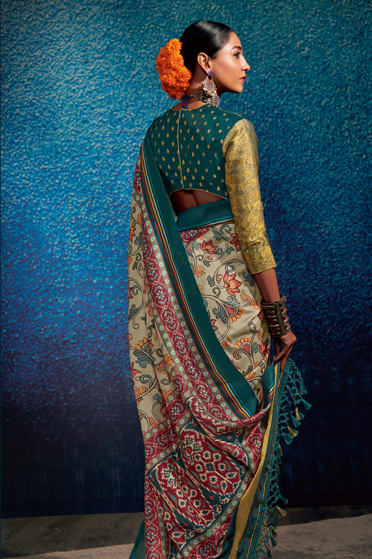 Kalam x Patola Dola Silk Saree with Traditional Charm