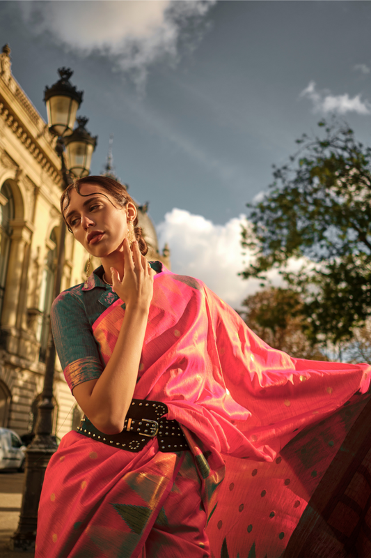 Banarasi Kadhi Silk Saree with Rich Traditional Weaving