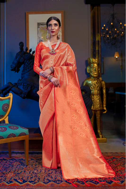 Traditional Soft Woven Saree in Rich Kanjivaram Silk