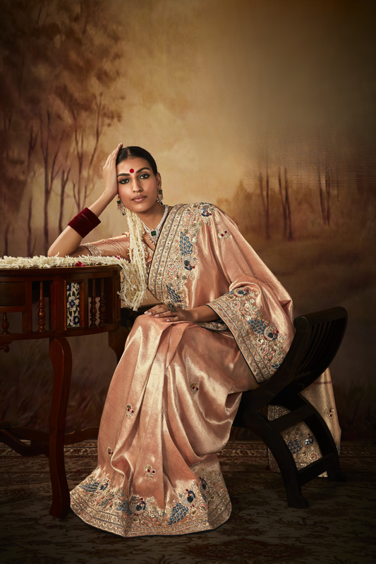 Beautiful Designer Pure Banarasi Kanjivaram Saree for Occasions