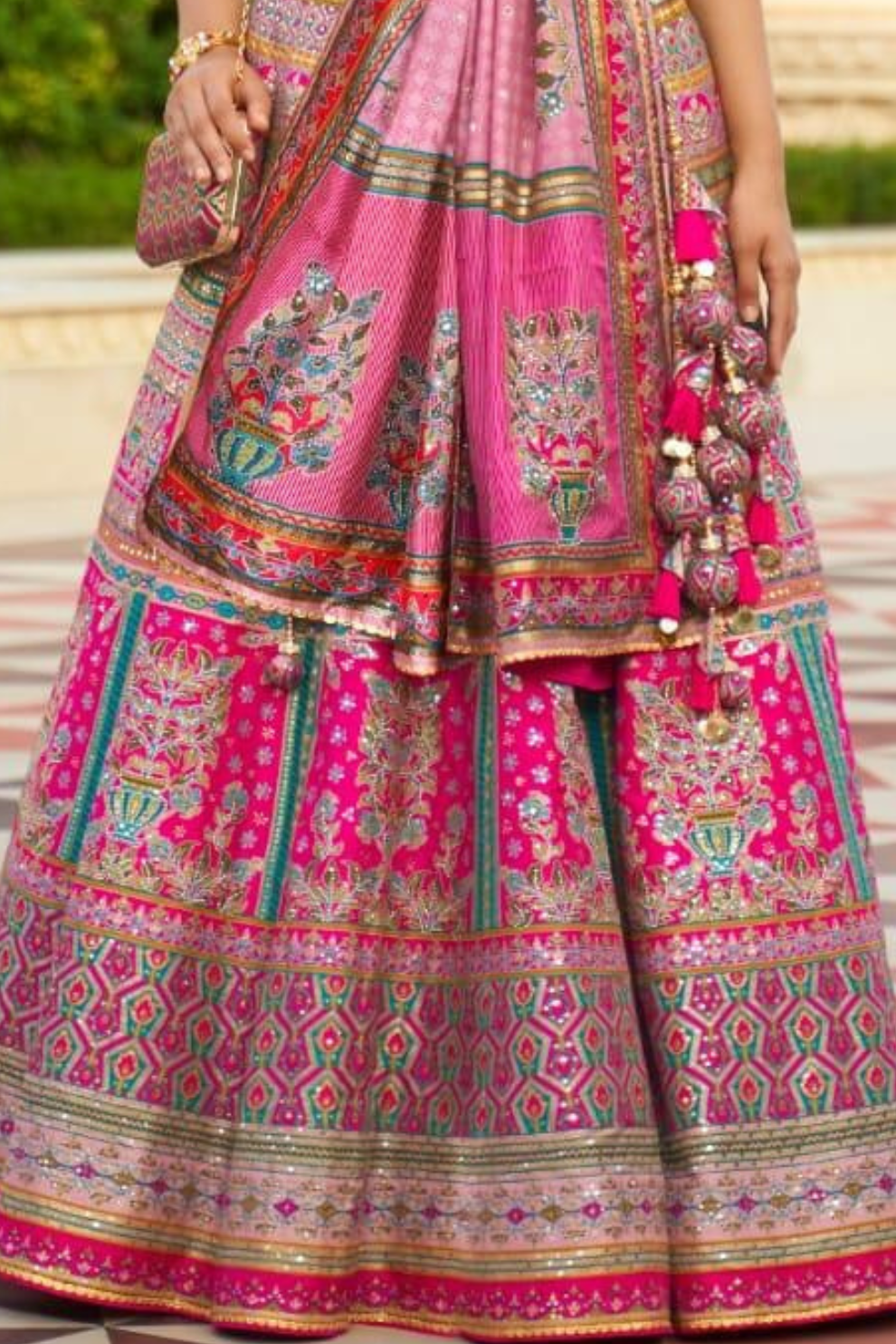 Rose Quartz Sparkle Lehenga Choli with Shimmering - LaVante Fashion