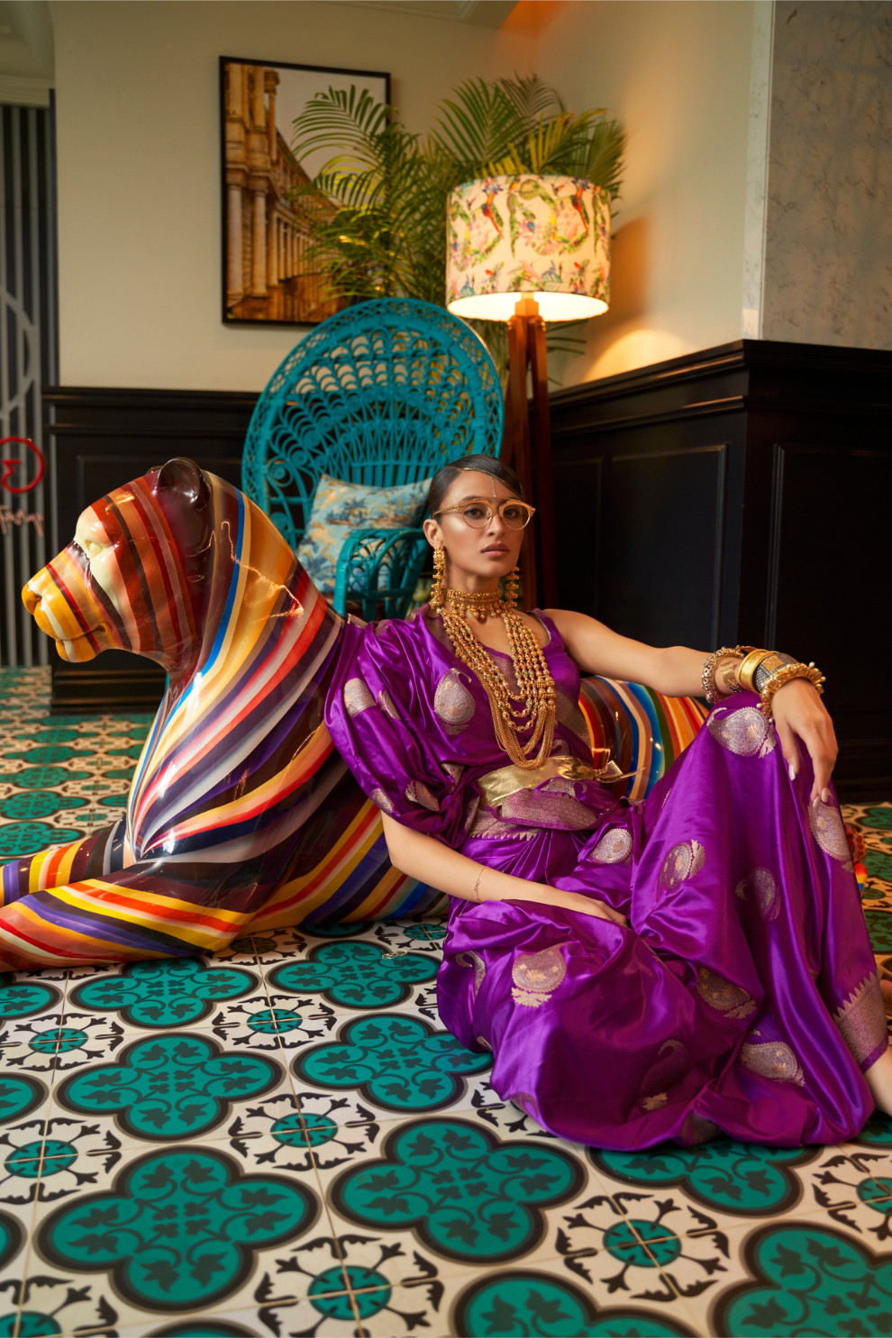 Glossy Nylon Weaving Silk Saree for Festive & Formal Elegance