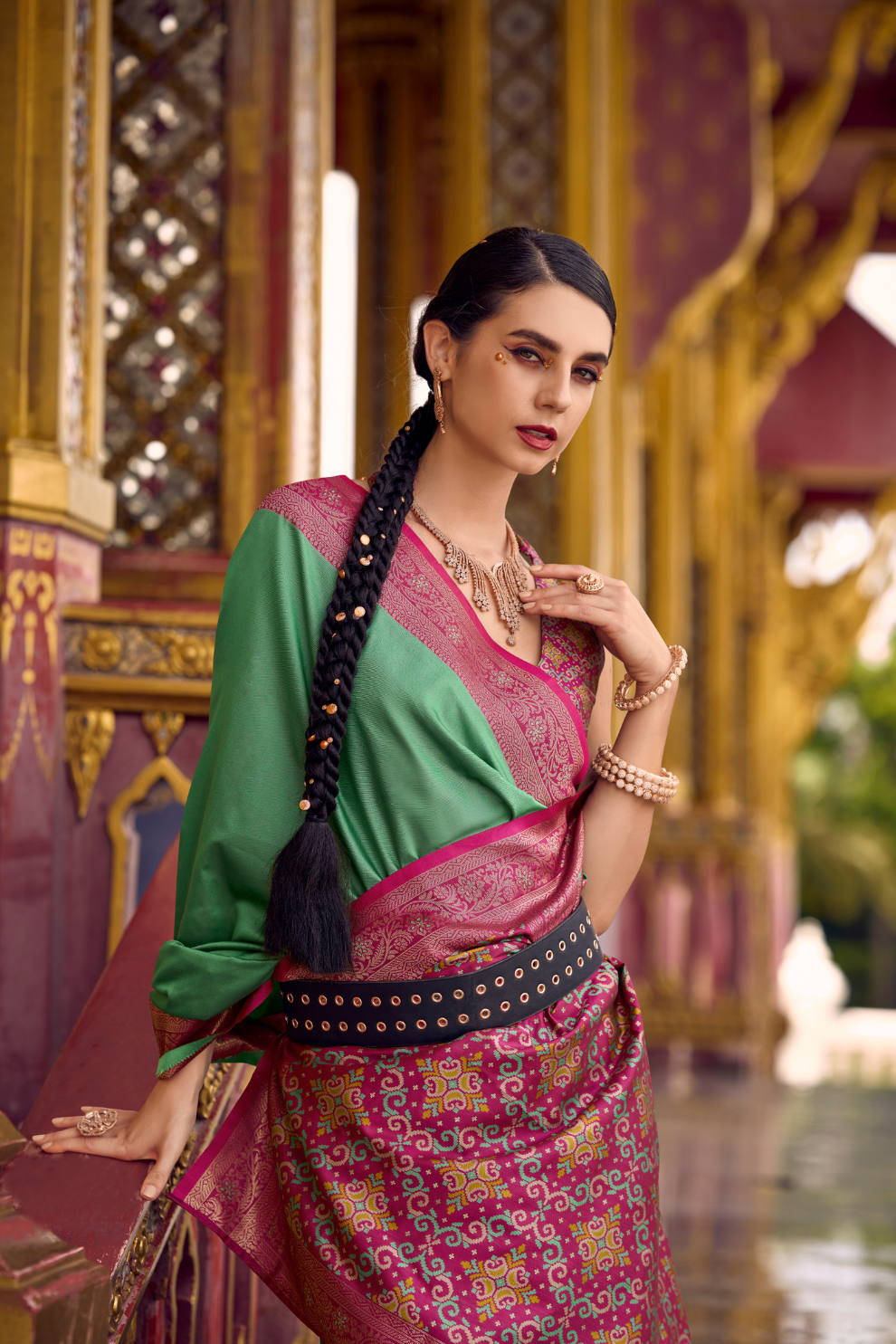 Pure Soft Banarasi Silk Saree with Traditional Zari Weaving - LaVante Fashion