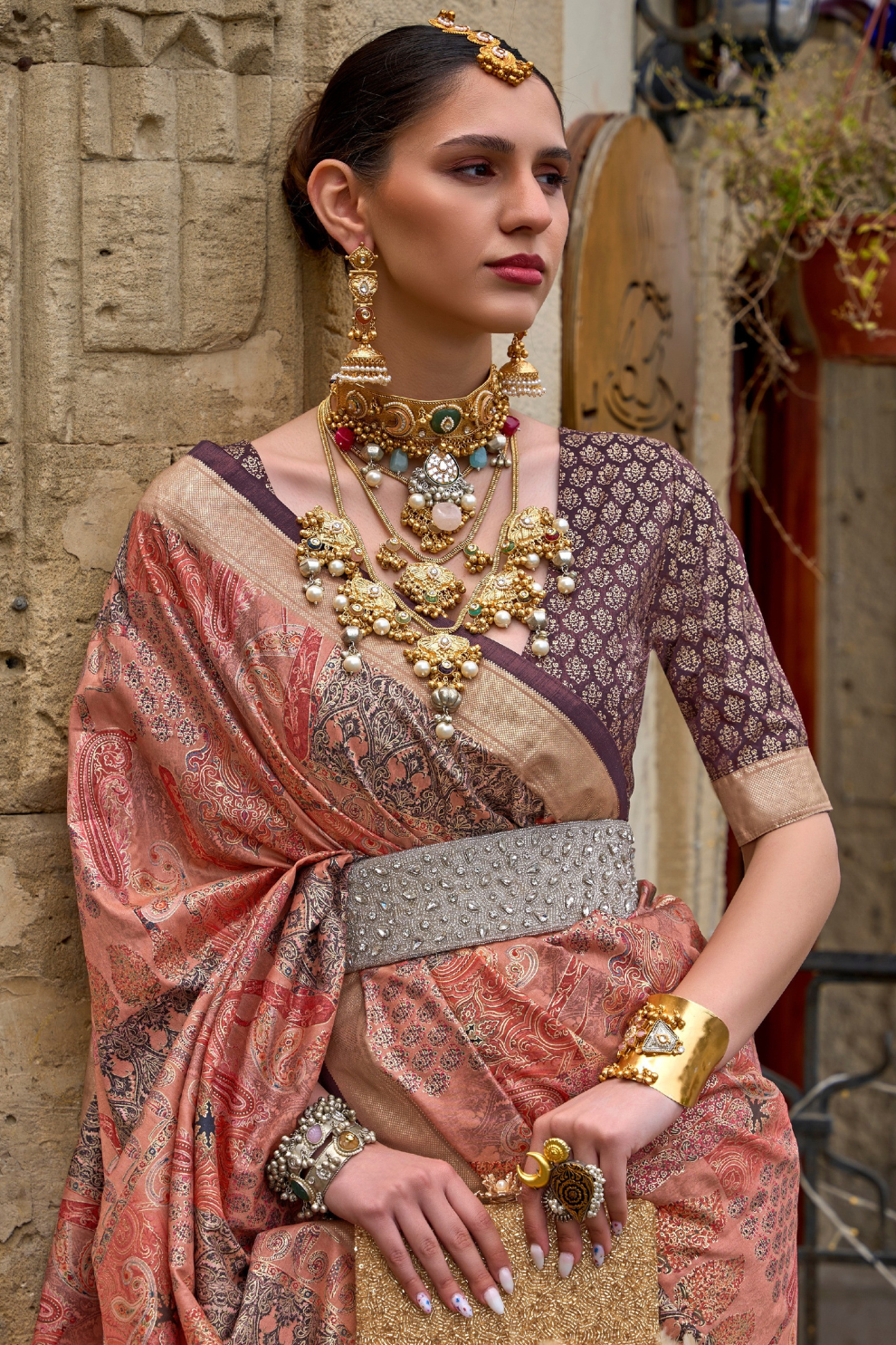 Traditional Wear Pure Silk Saree with Artistic Prints