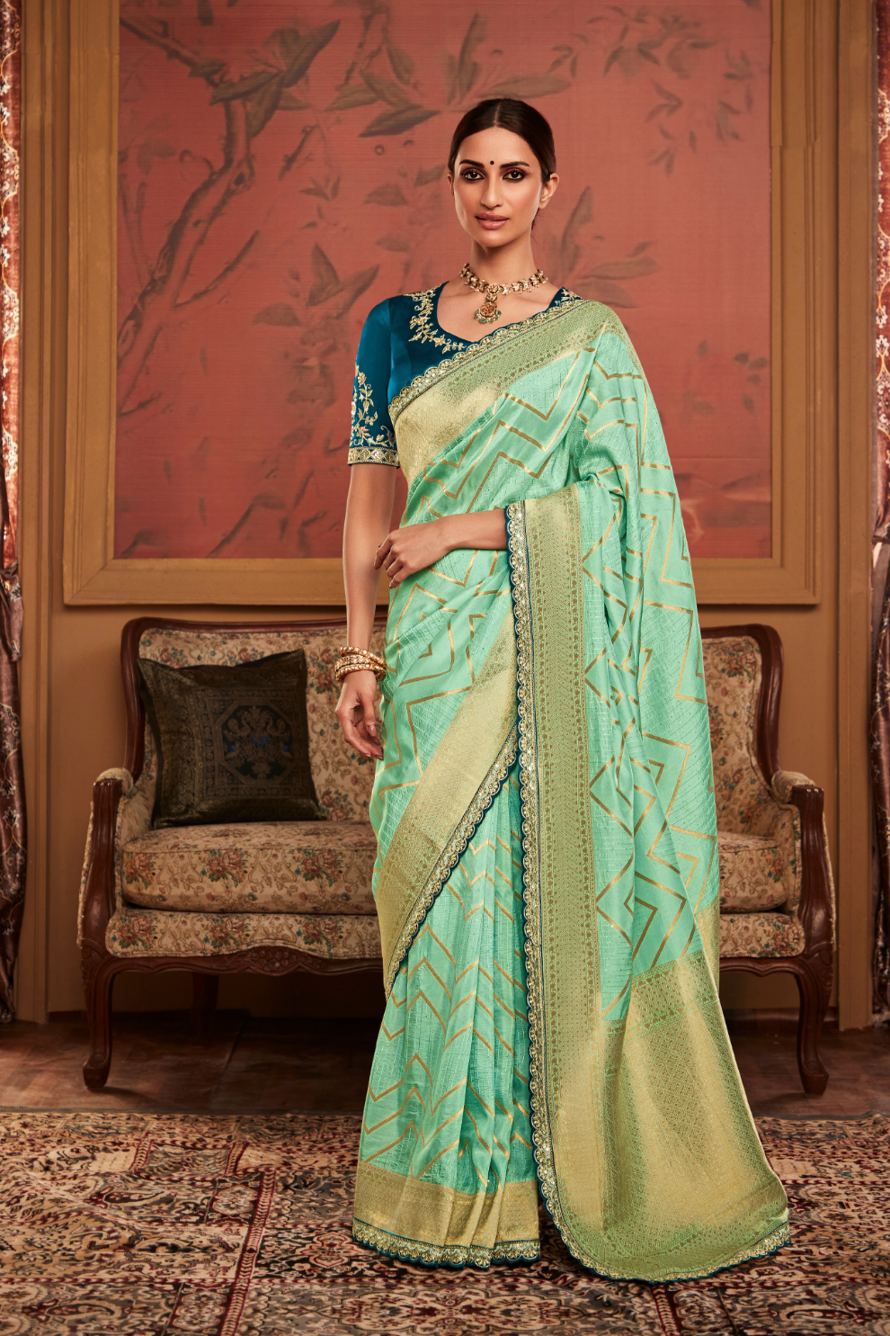 Glamour Unleashed Stunning Party Wear Saree for the Bold & Beautiful