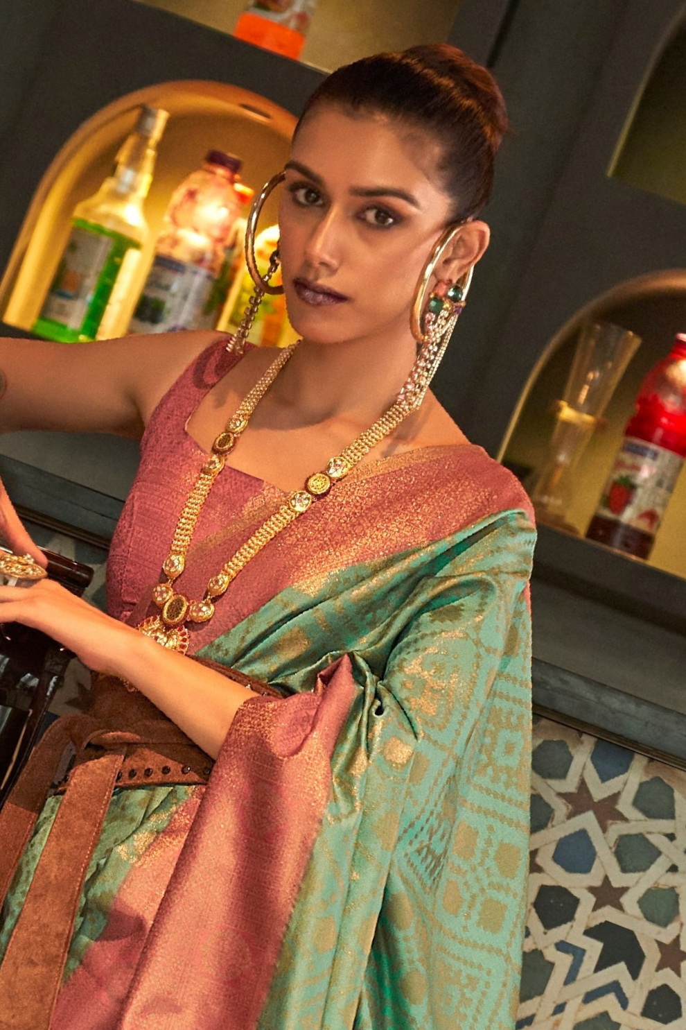 Traditional Kanjivaram Silk Saree with Rich Zari Weaving