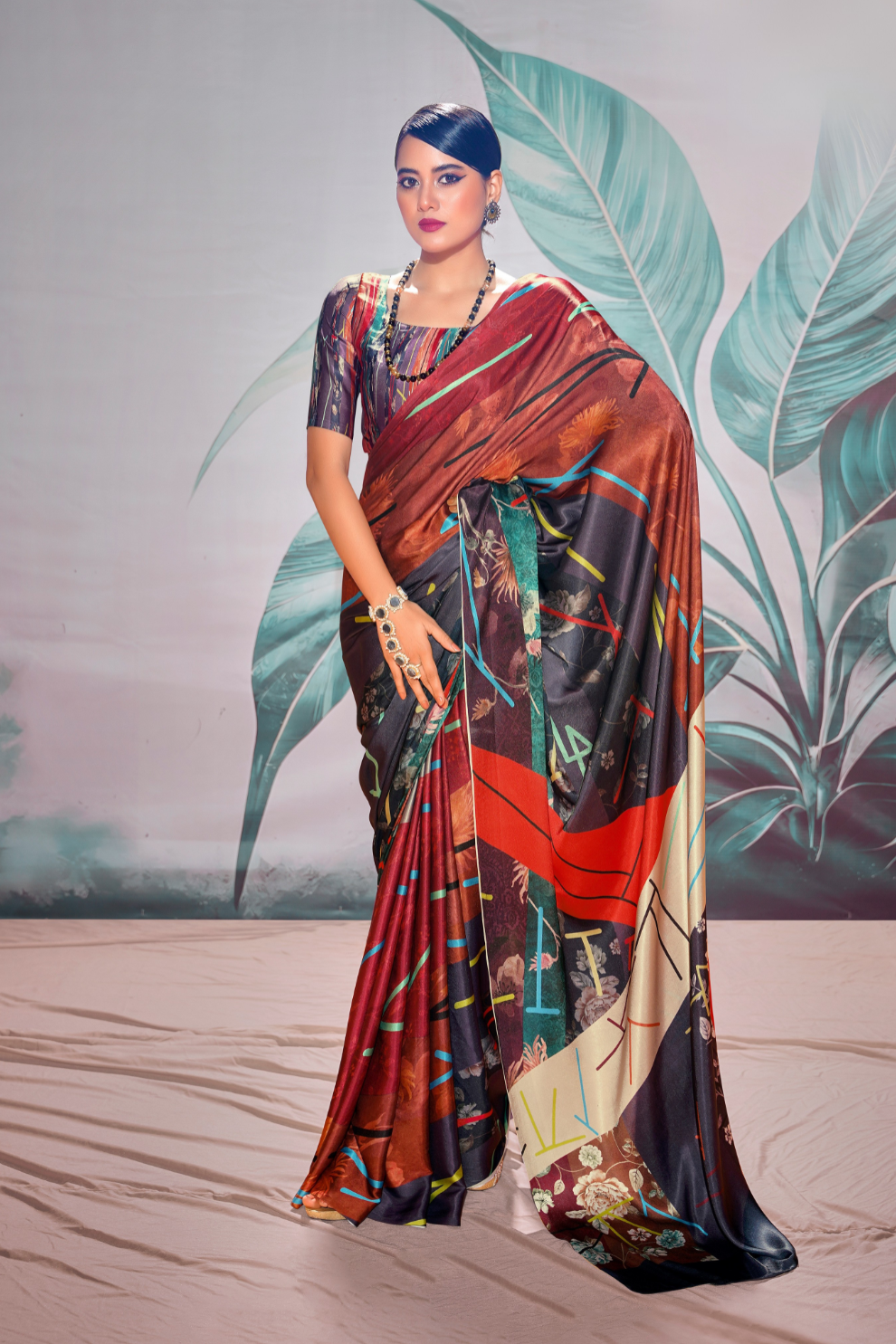 Soft Satin with Digital Print - LaVante Fashion