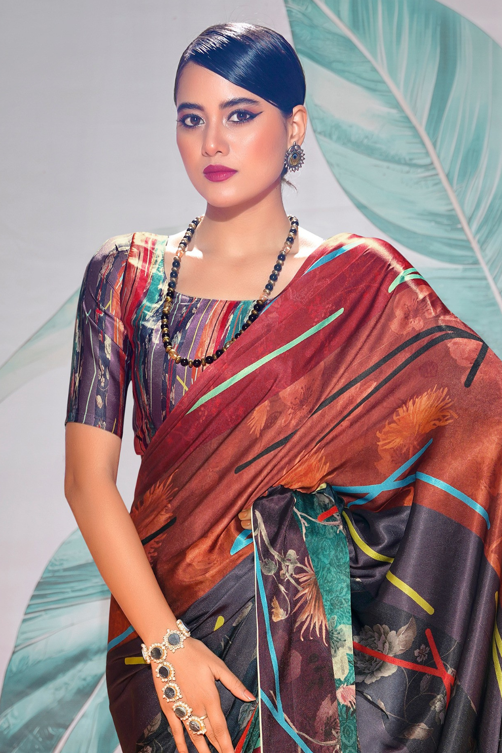 Soft Satin with Digital Print - LaVante Fashion