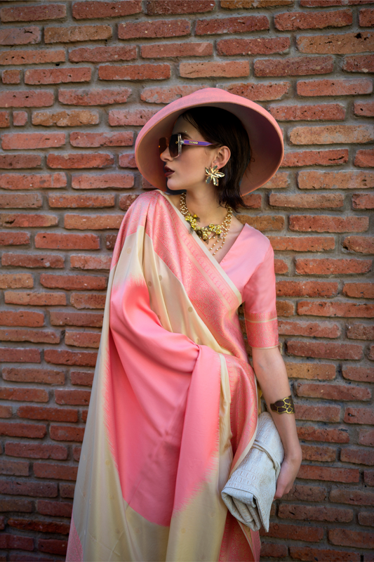 Banarasi Soft Silk Saree with Traditional Zari Weaving