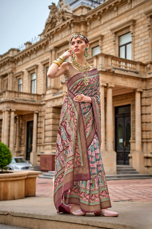 Graceful Saree in Superior Viscose Polyester Silk Fabric