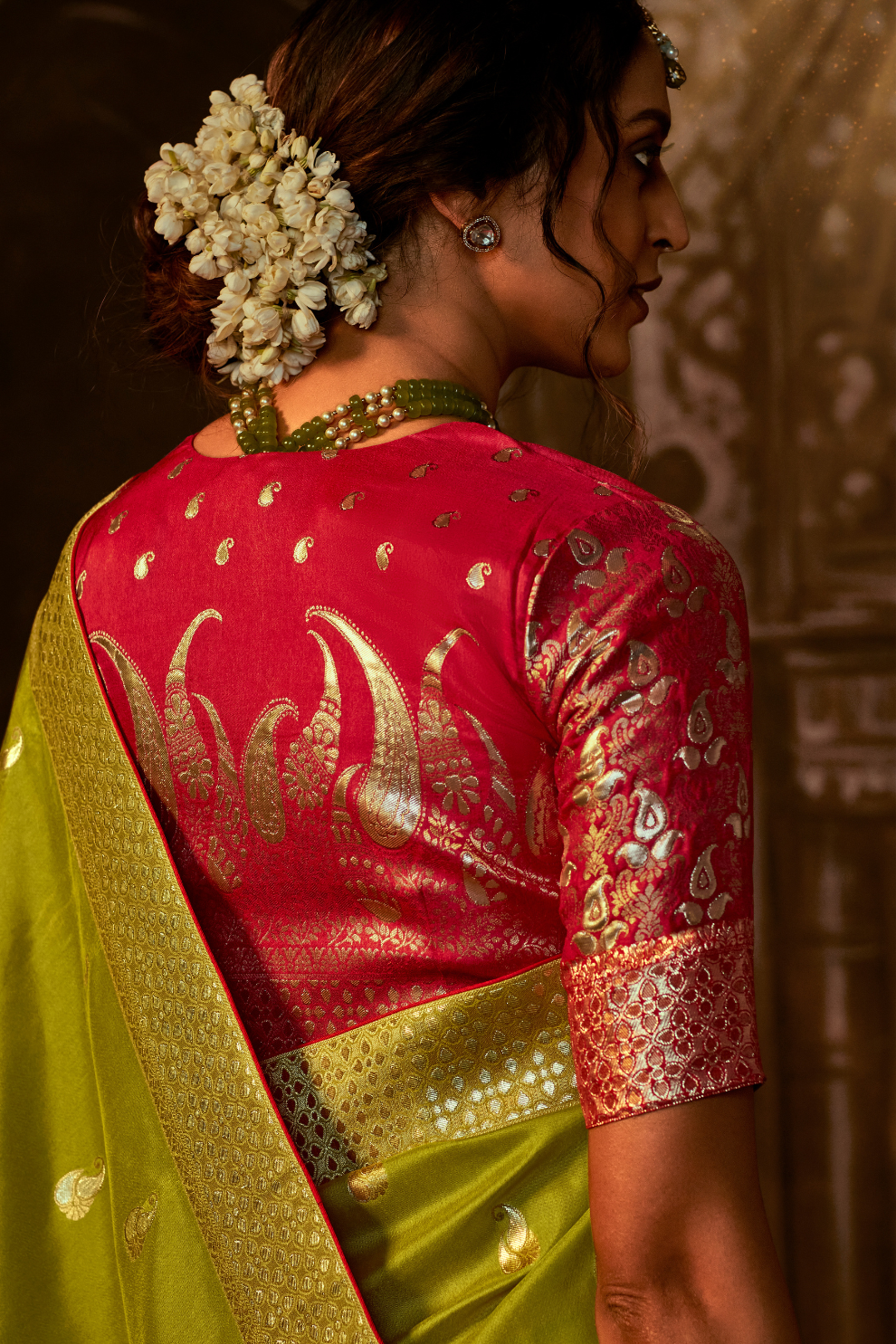 Royal Charm Pure Viscose Dola Silk Banarasi Saree with Designer Elegance