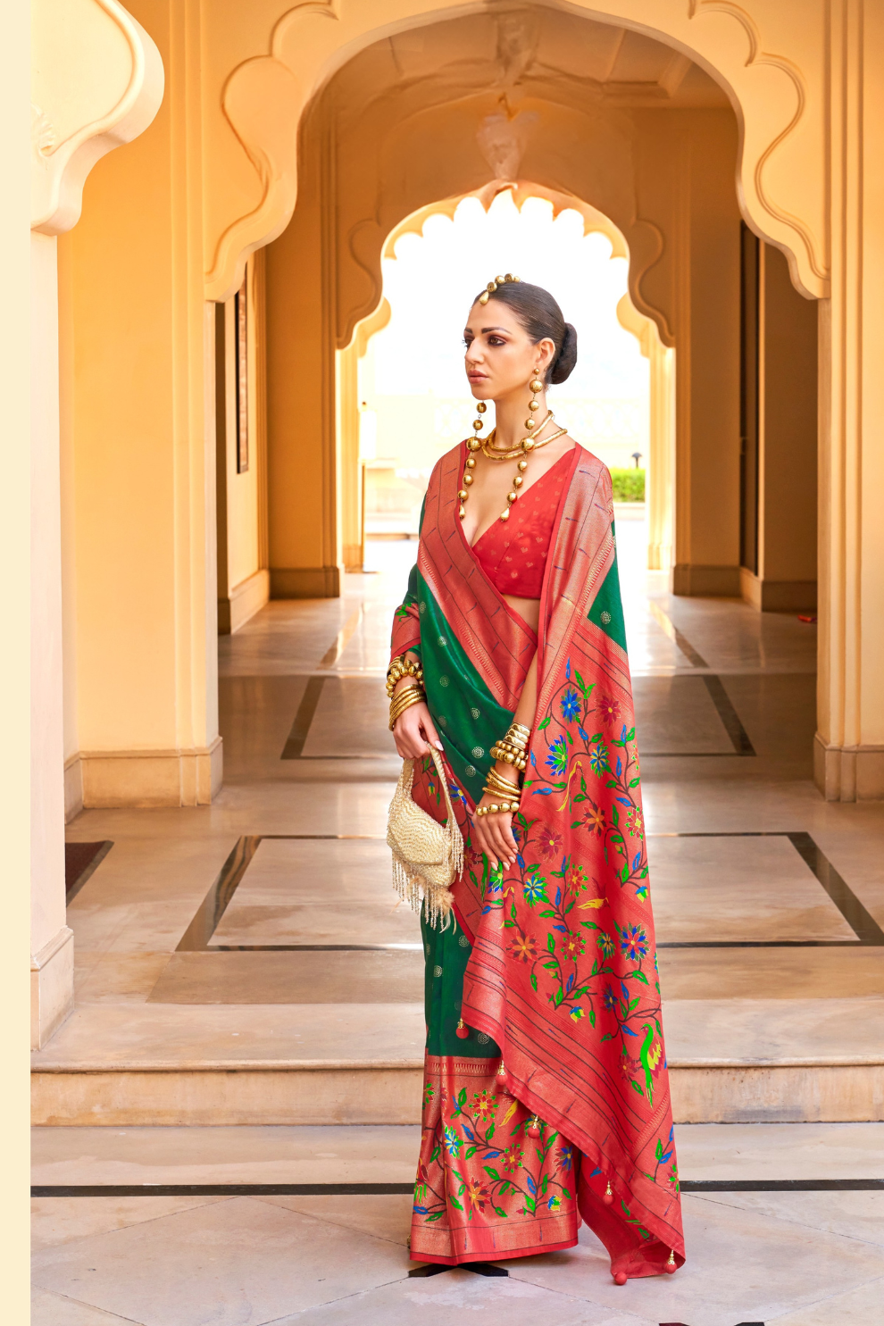 Designer Paithani Style Saree in Super Soft Poly Viscose Silk