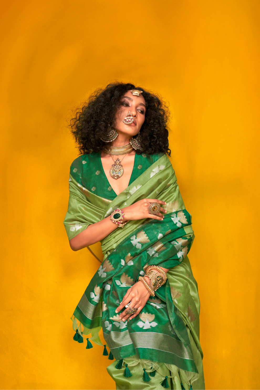 Tussar Handloom Weaving Silk Saree with Natural Finish Elegance