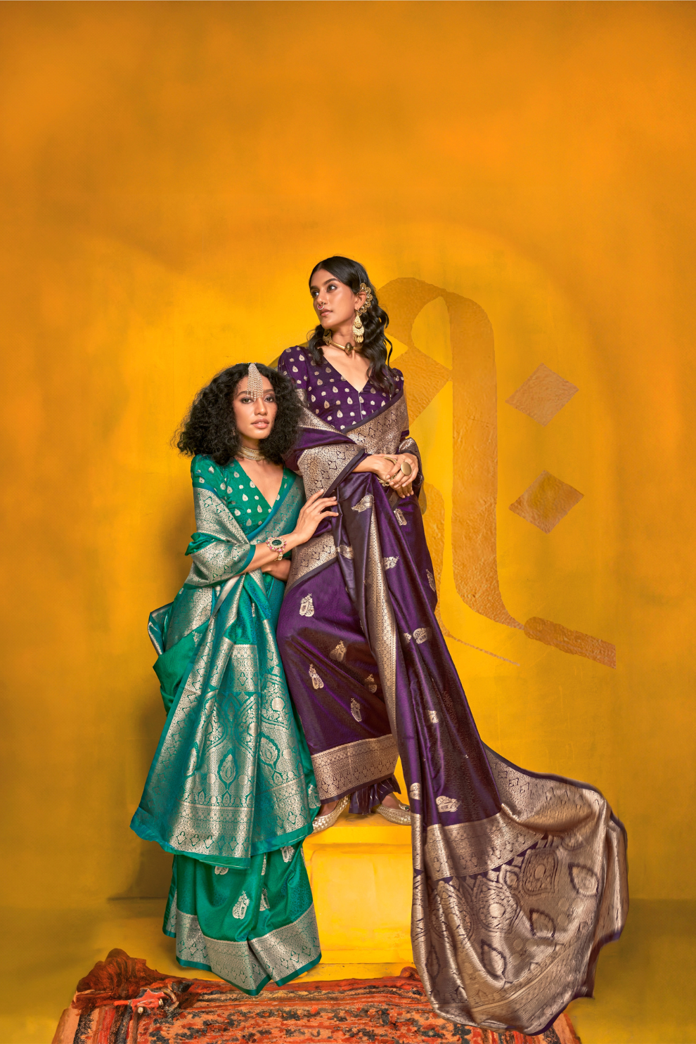 Carnival Designer Handloom Silk Saree with Weaving Touch