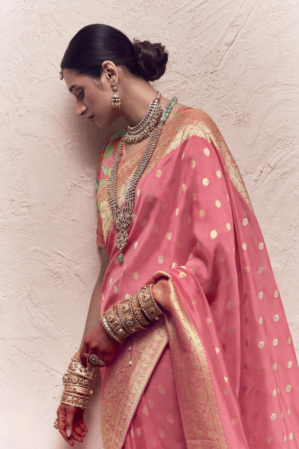 Pure Zari Elegance A Saree Woven with Timeless Beauty