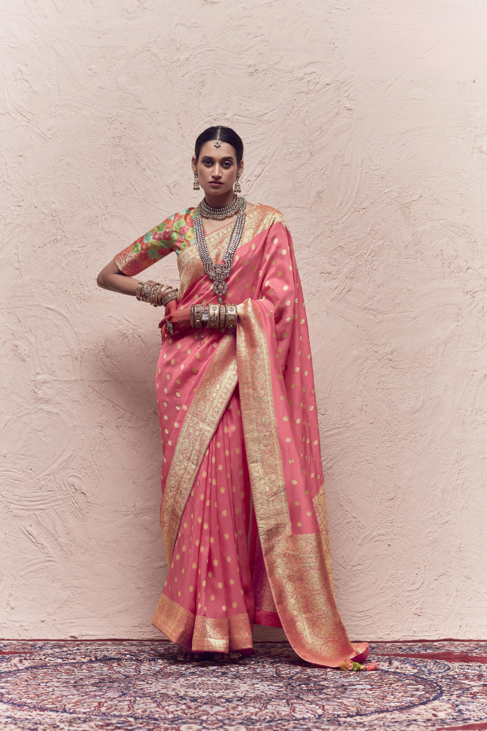 Pure Zari Elegance A Saree Woven with Timeless Beauty