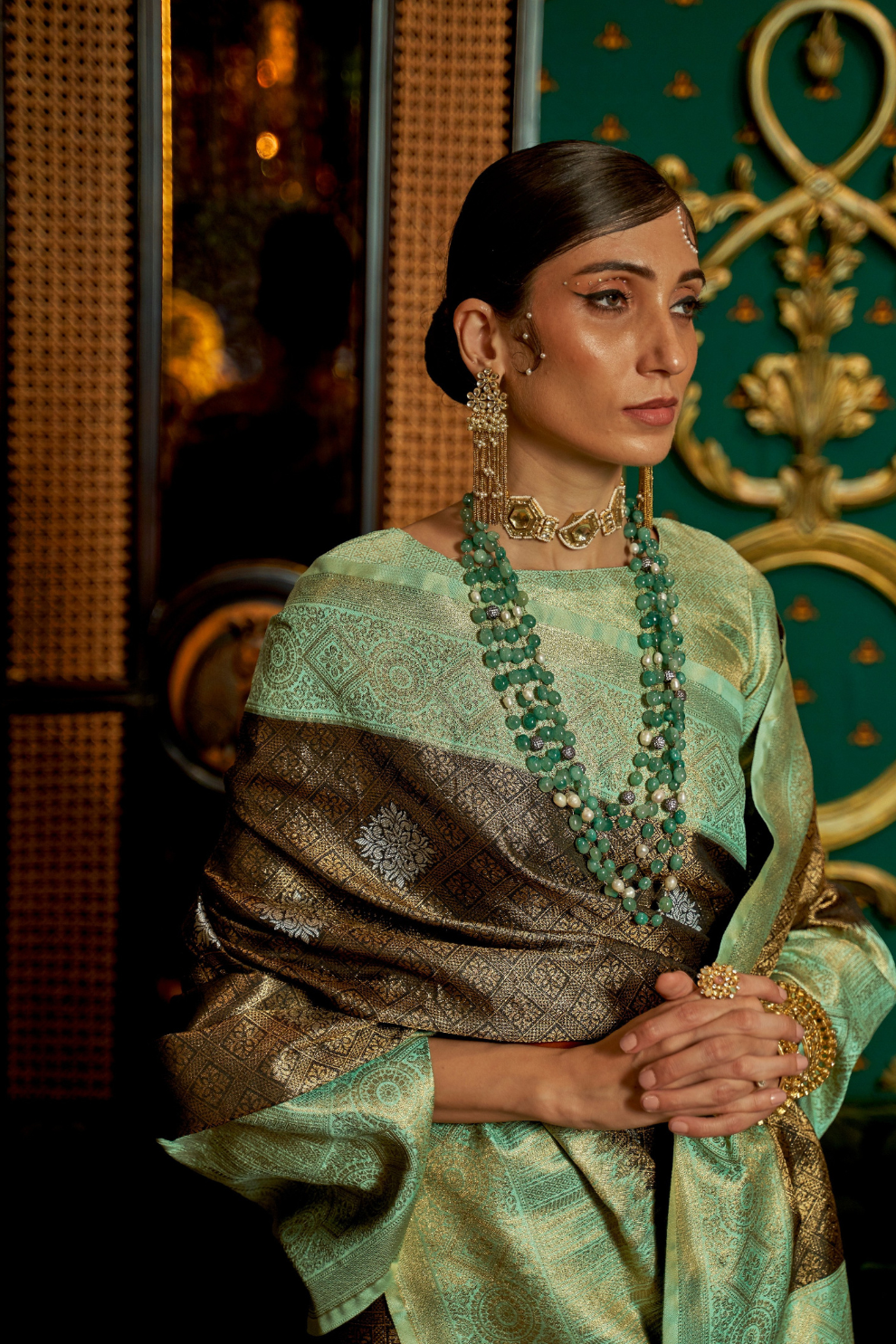 Pure Silk Saree with Rich Zari Weave & Charming Pallu Tassels