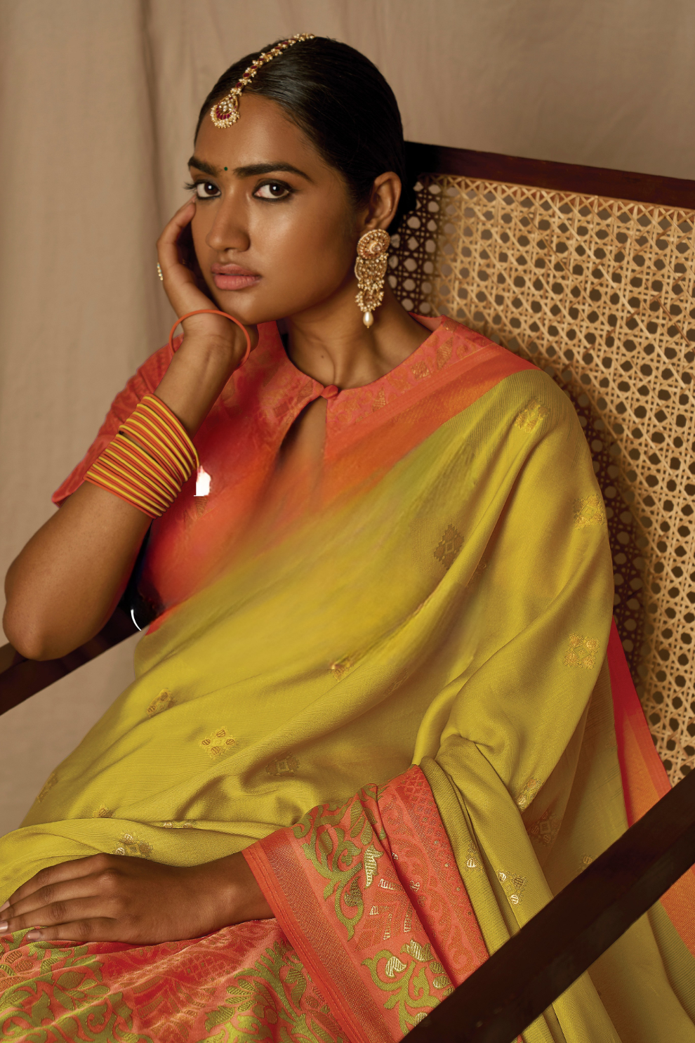 Soft Brasso Floral Printed Saree with Graceful Drape and Lightweight