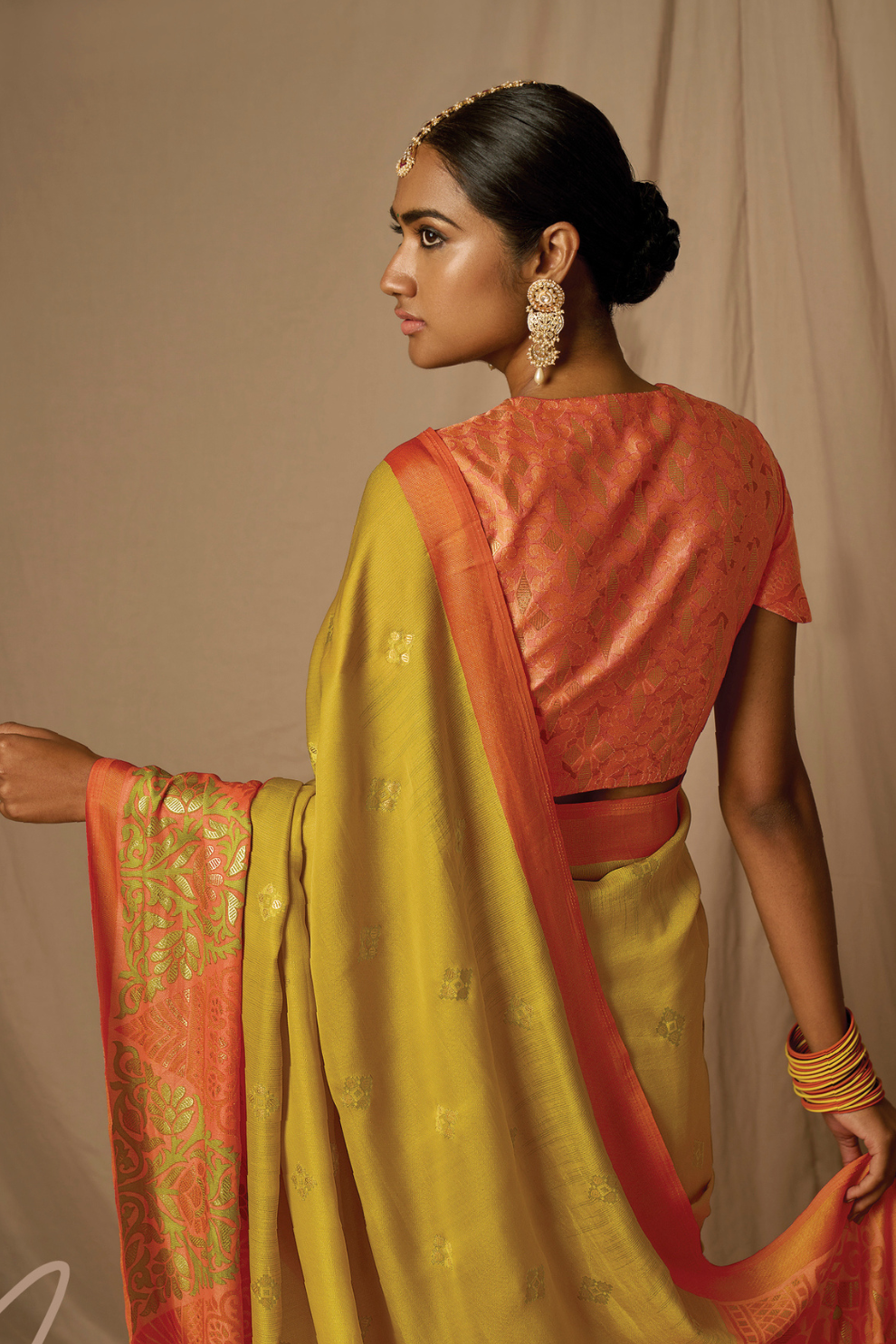 Soft Brasso Floral Printed Saree with Graceful Drape and Lightweight