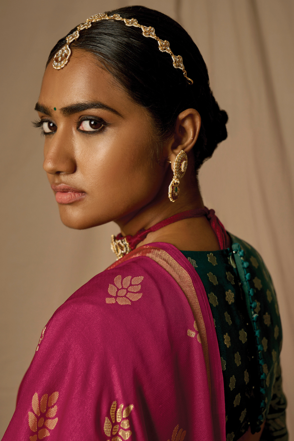 Soft Brasso Floral Printed Saree with Graceful Drape and Lightweight