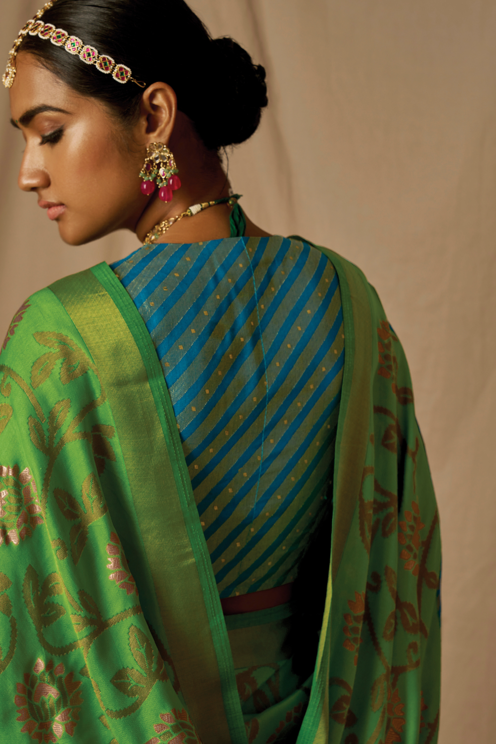 Soft Brasso Floral Printed Saree with Graceful Drape and Lightweight