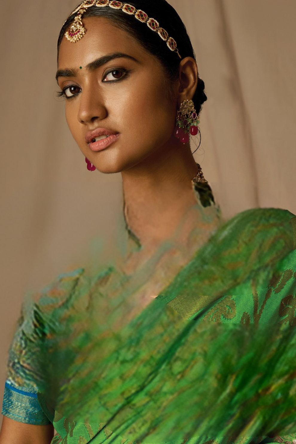 Soft Brasso Floral Printed Saree with Graceful Drape and Lightweight