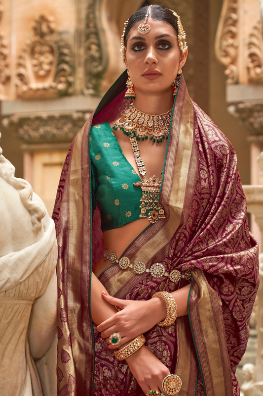 Royal Banarasi Silk Saree with Timeless Jacquard Weaves