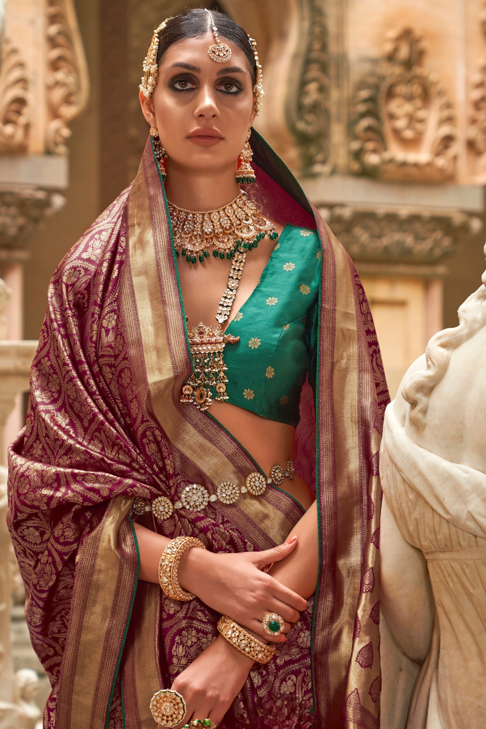 Royal Banarasi Silk Saree with Timeless Jacquard Weaves