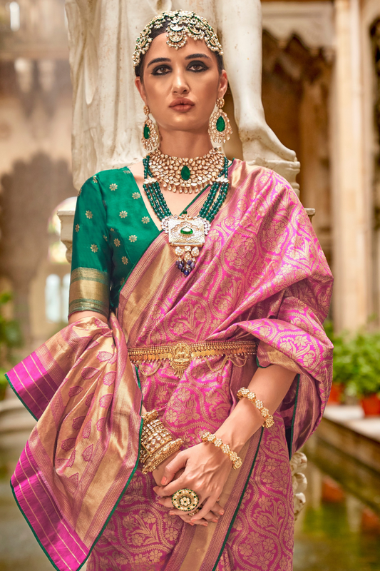 Royal Banarasi Silk Saree with Timeless Jacquard Weaves