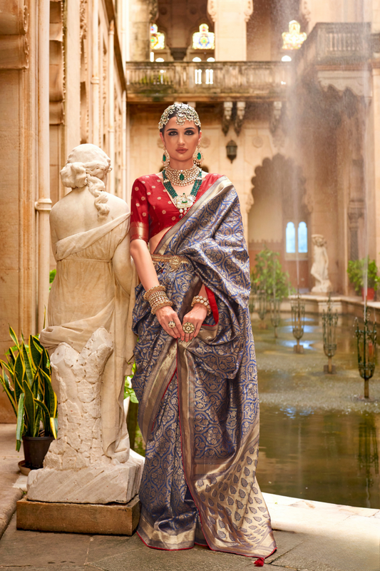 Royal Banarasi Silk Saree with Timeless Jacquard Weaves
