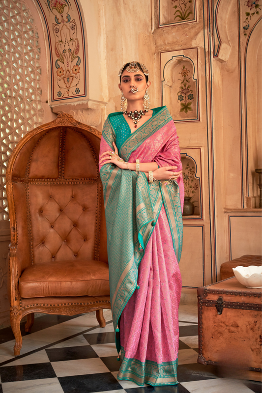 Rich Banarasi Silk Saree with Contemporary Indian Craftsmanship