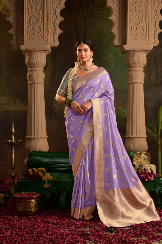 Dola Silk Designer Saree with Heavy Zari Weaving Elegance