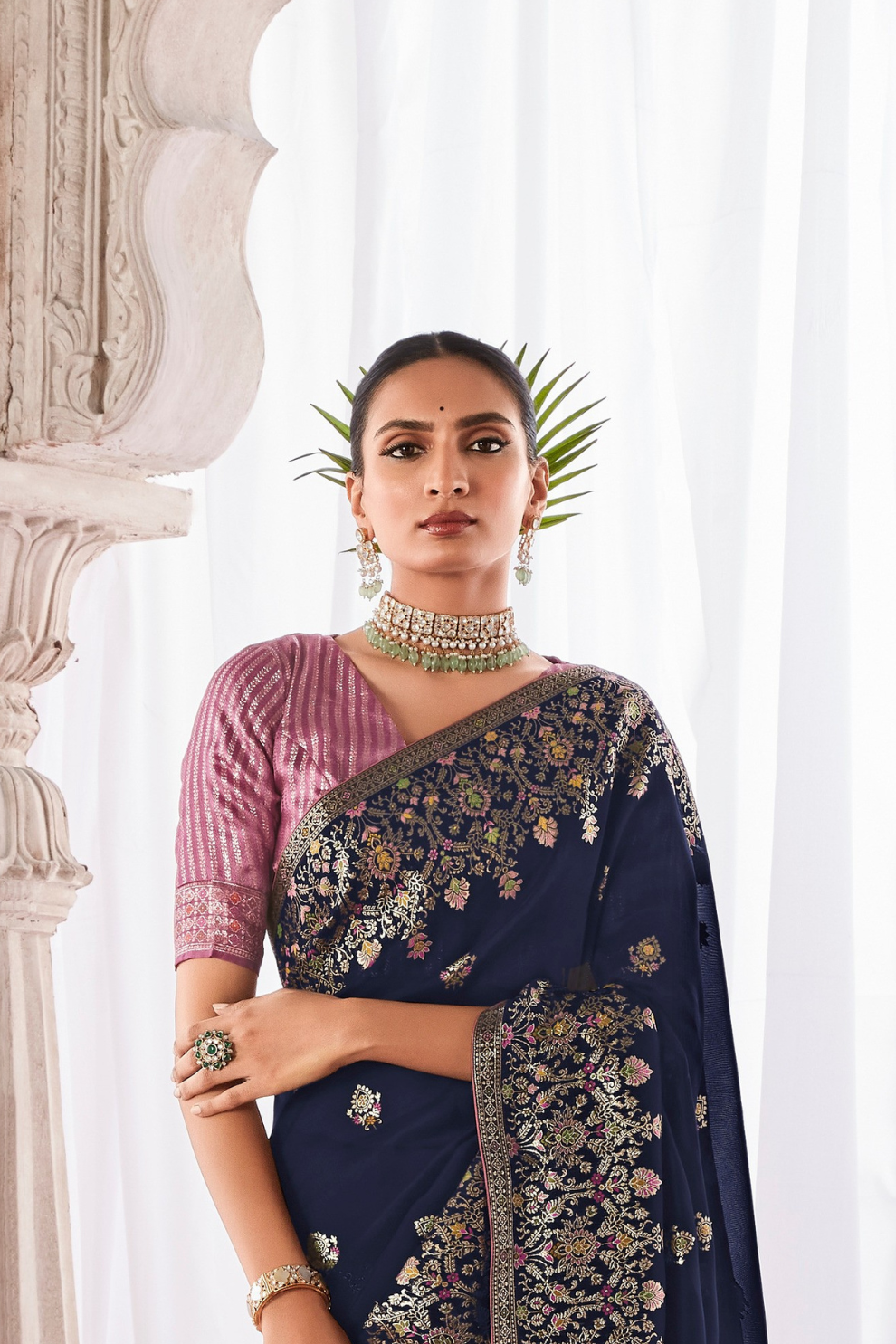 Pure Viscose Dola Silk Saree with Subtle Elegant Finish