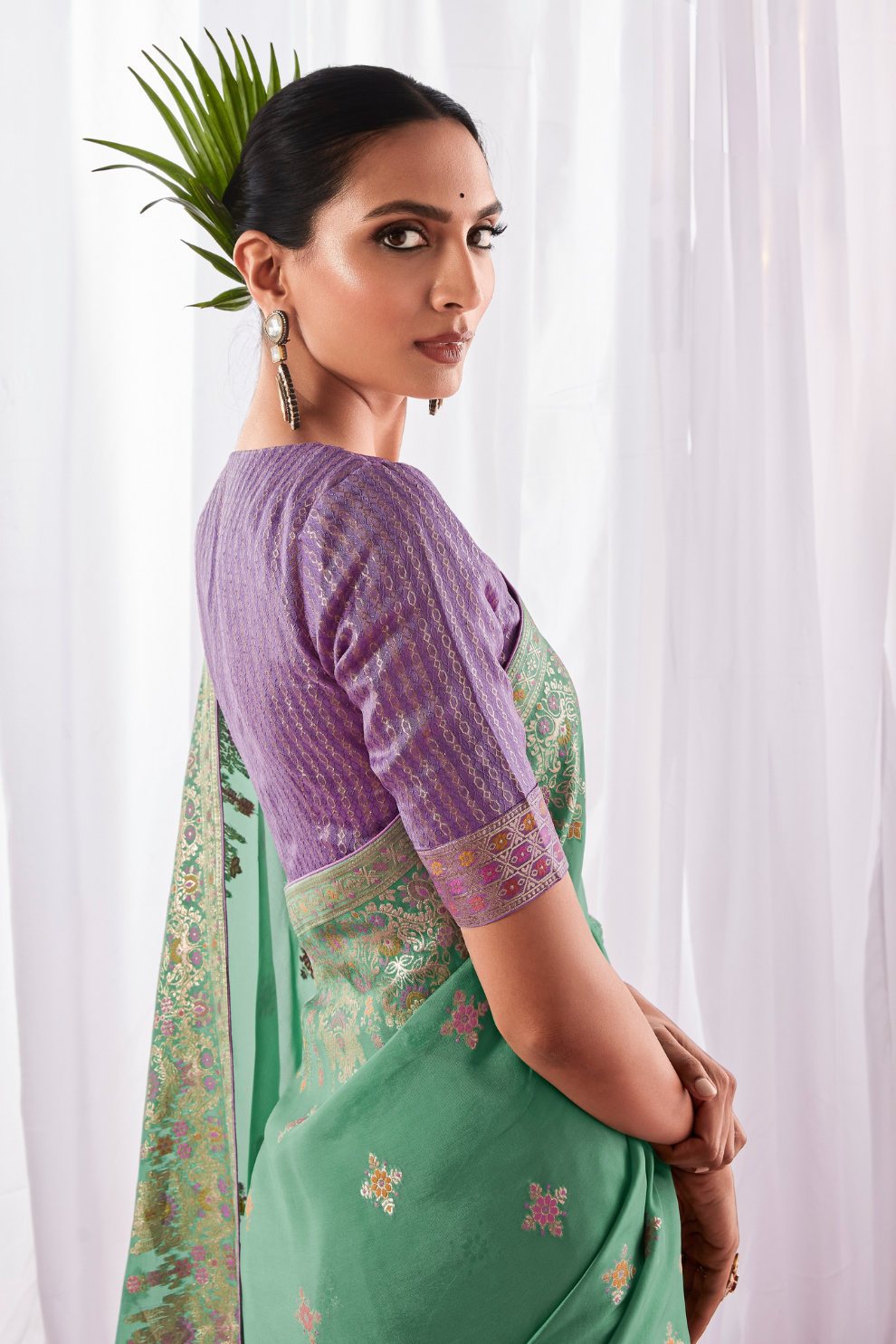 Pure Viscose Dola Silk Saree with Subtle Elegant Finish