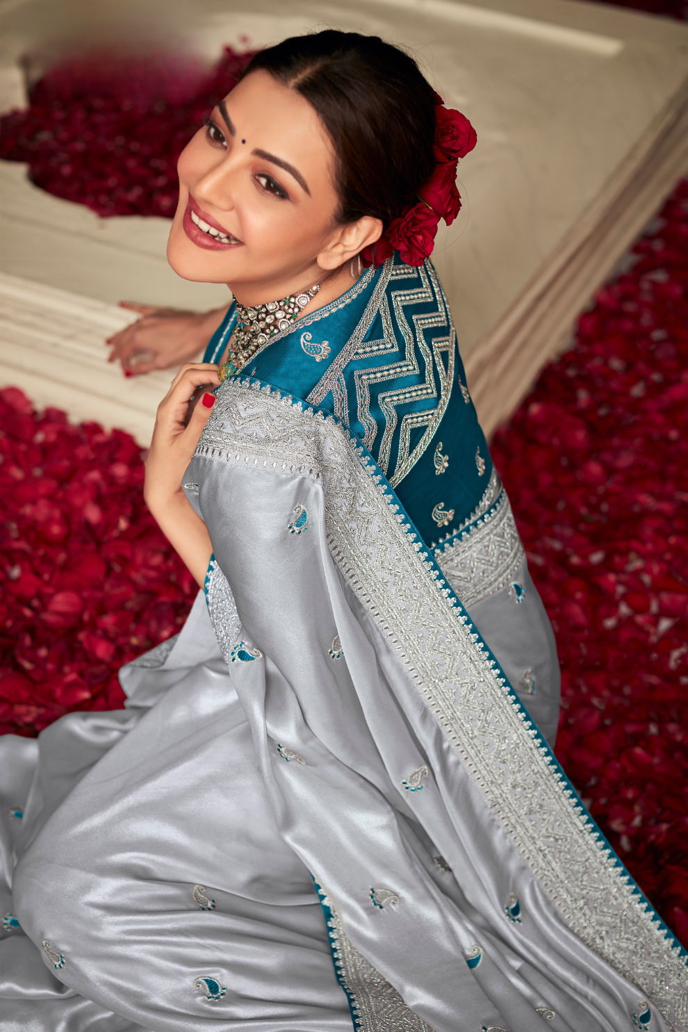 Designer Heavy Fancy Saree with Luxe Detailing for Grand Occasions