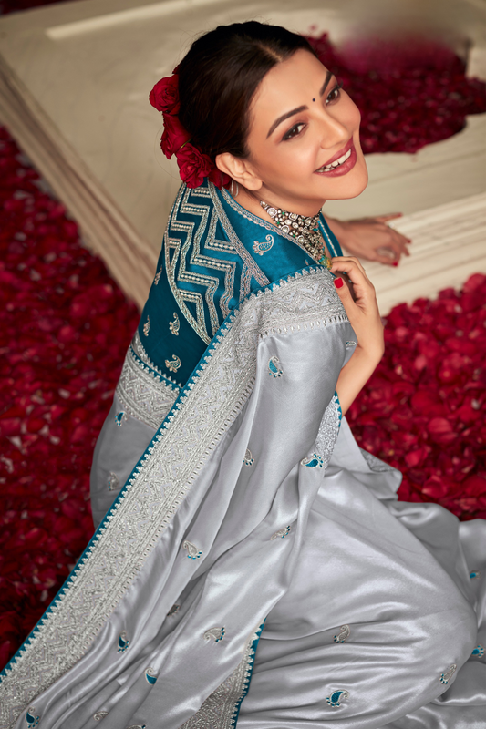 Designer Heavy Fancy Saree with Luxe Detailing for Grand Occasions