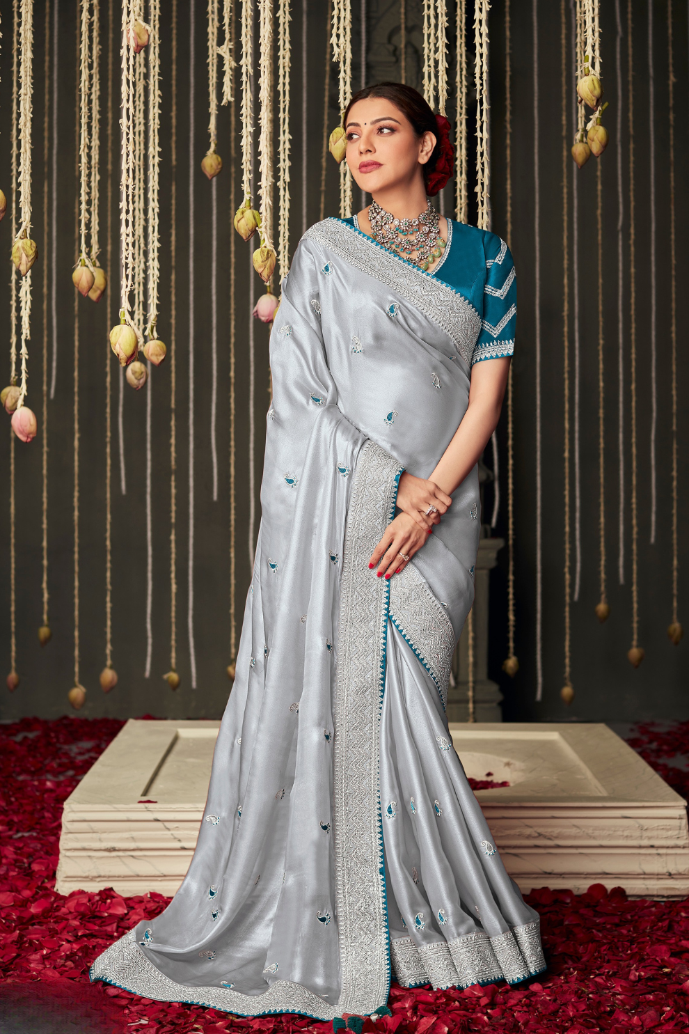 Designer Heavy Fancy Saree with Luxe Detailing for Grand Occasions