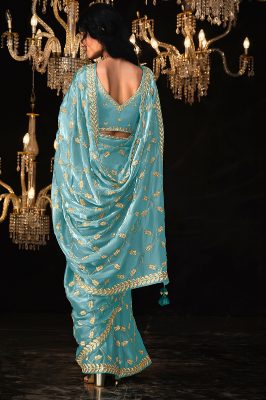 Beautiful Designer Wedding Saree with Premium Fancy Work