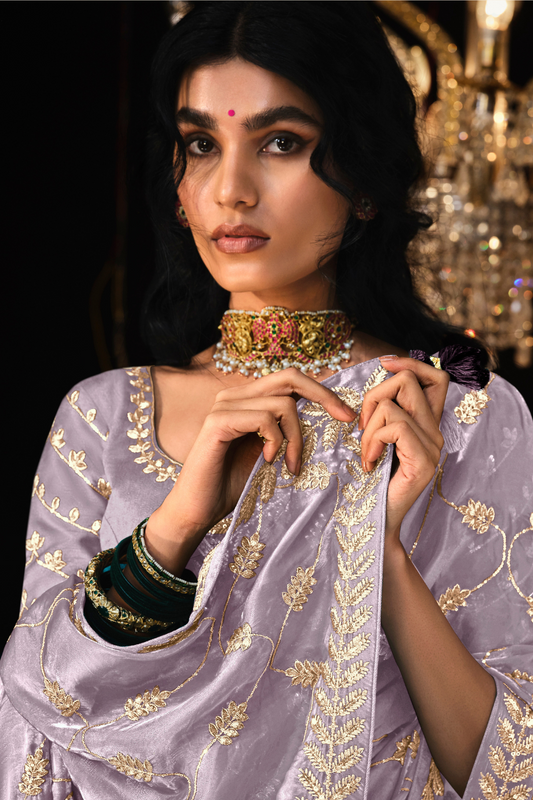 Beautiful Designer Wedding Saree with Premium Fancy Work