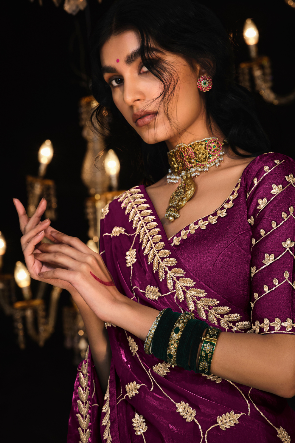 Beautiful Designer Wedding Saree with Premium Fancy Work