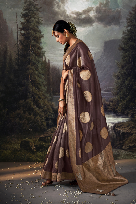 Majestic Woven Banarasi Silk Saree in Lustrous Pure Silk