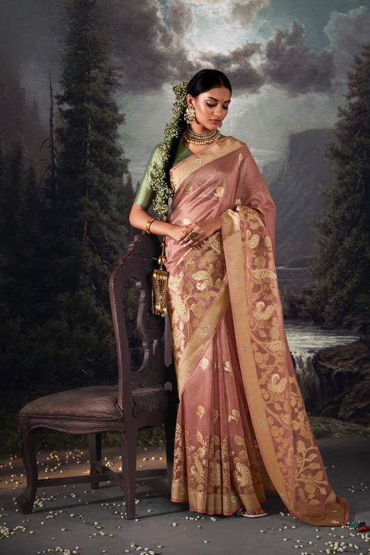 Majestic Woven Banarasi Silk Saree in Lustrous Pure Silk