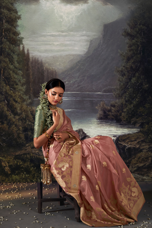 Majestic Woven Banarasi Silk Saree in Lustrous Pure Silk